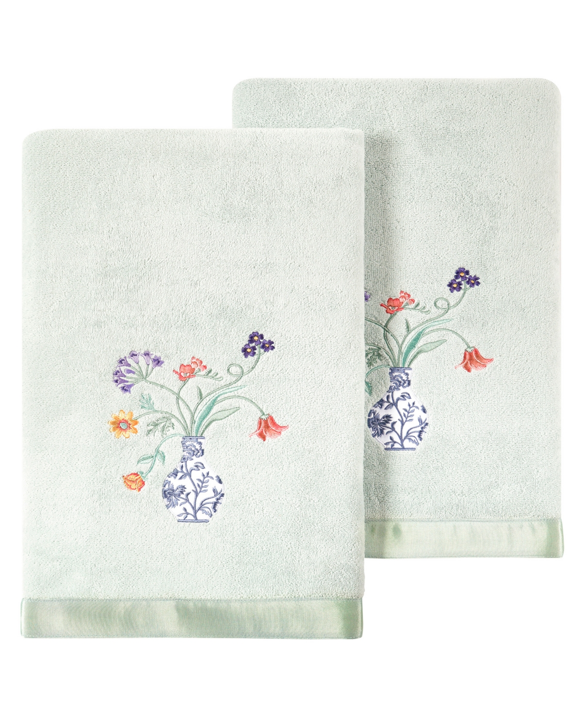 Linum Home Turkish Cotton Stella Embellished -Pc. Bath Towel Set