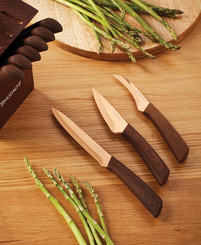 Hampton 13 Piece Raintree Copper Block Cutlery Set Macy's