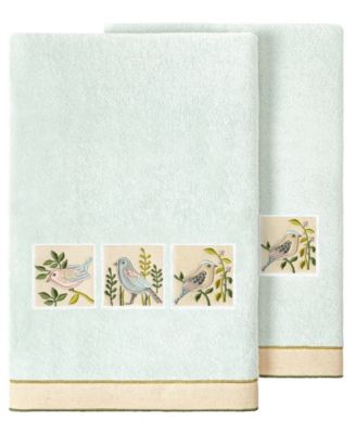 Turkish Cotton Belinda Embellished 2-Pc. Bath Towel Set