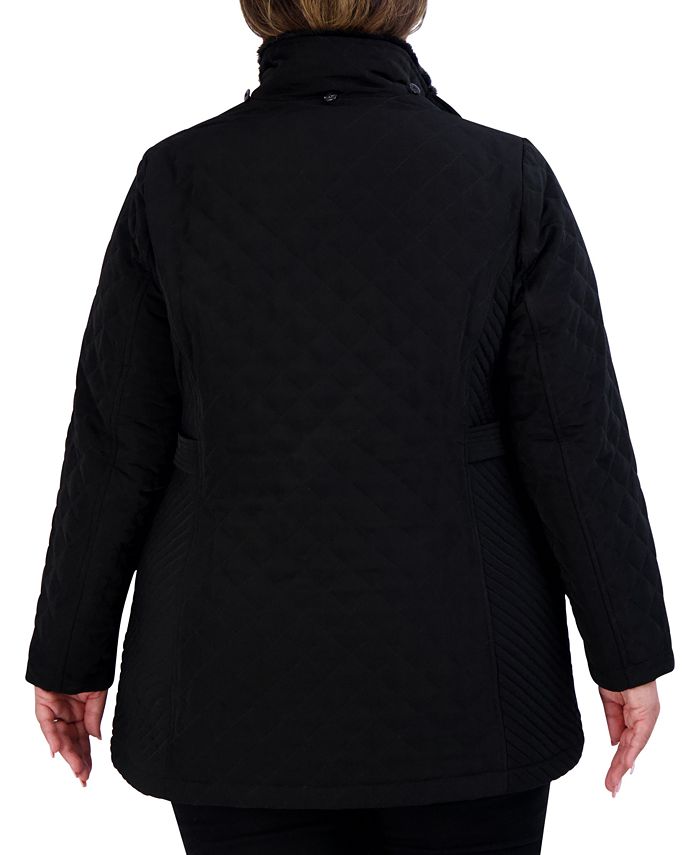 Laundry by Shelli Segal Women's Plus Size CozyLined Hooded Quilted