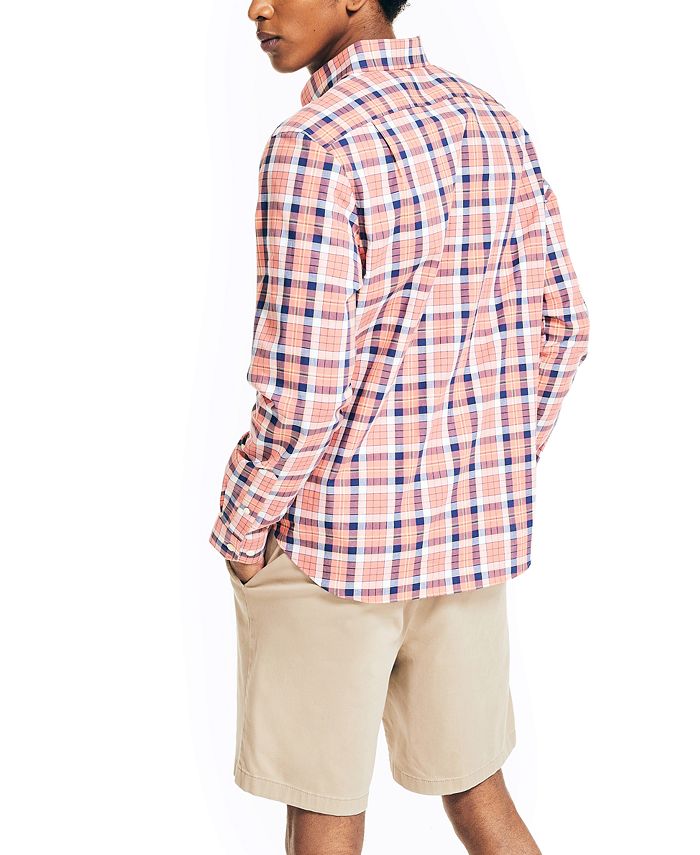 Poplin Shirt and Checkered Shorts 3 Pc Set
