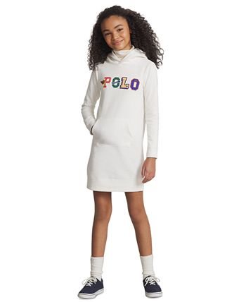Ralph Lauren Girls' Fleece Hoodie Dress - Big Kid