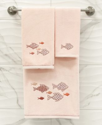 Turkish Cotton Figi Embellished 3-Pc. Bath Towel Set