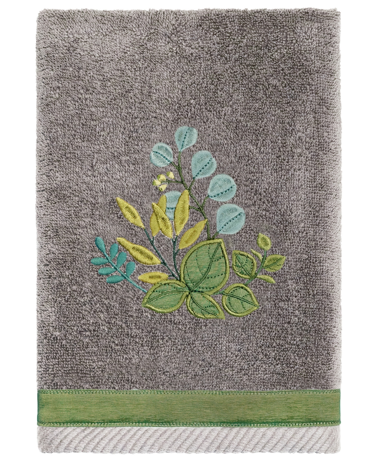 Linum Home Turkish Cotton Botanica Embellished 2-Pc. Hand Towel Set