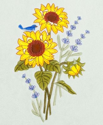 Turkish Cotton Girasol Embellished 4-Pc. Bath Towel Set