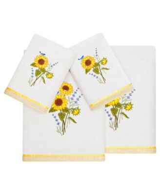 Turkish Cotton Girasol Embellished 4-Pc. Bath Towel Set