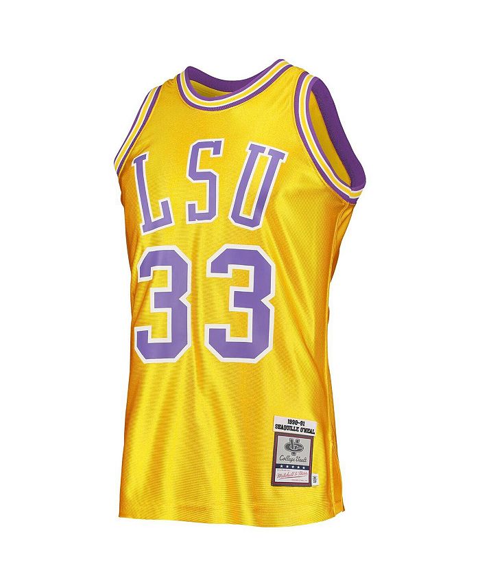 Mitchell & Ness Men's Ncaa Dark Jersey Lsu 1990 Shaquille O'Neal