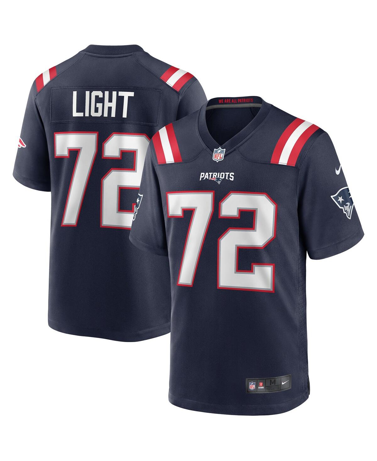 Men's Nike Matt LightNew England Patriots Game Retired Player Jersey - Navy