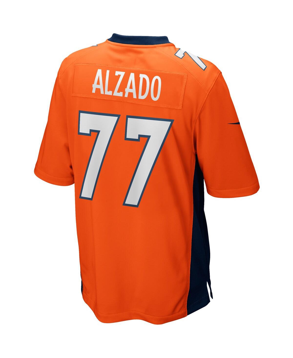 Men's Nike Lyle AlzadoDenver Broncos Game Retired Player Jersey - Orange