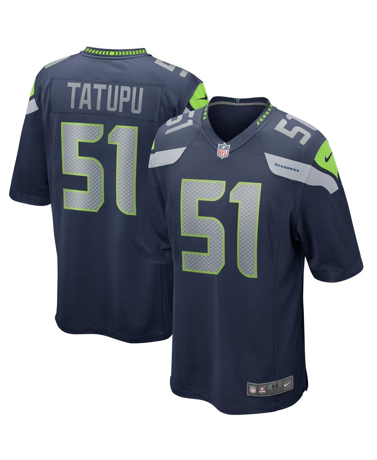 Men's Nike Lofa TatupuSeattle Seahawks Game Retired Player Jersey - College Navy