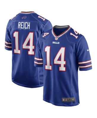 Men's Frank Reich Royal Buffalo Bills Game Retired Player Jersey
