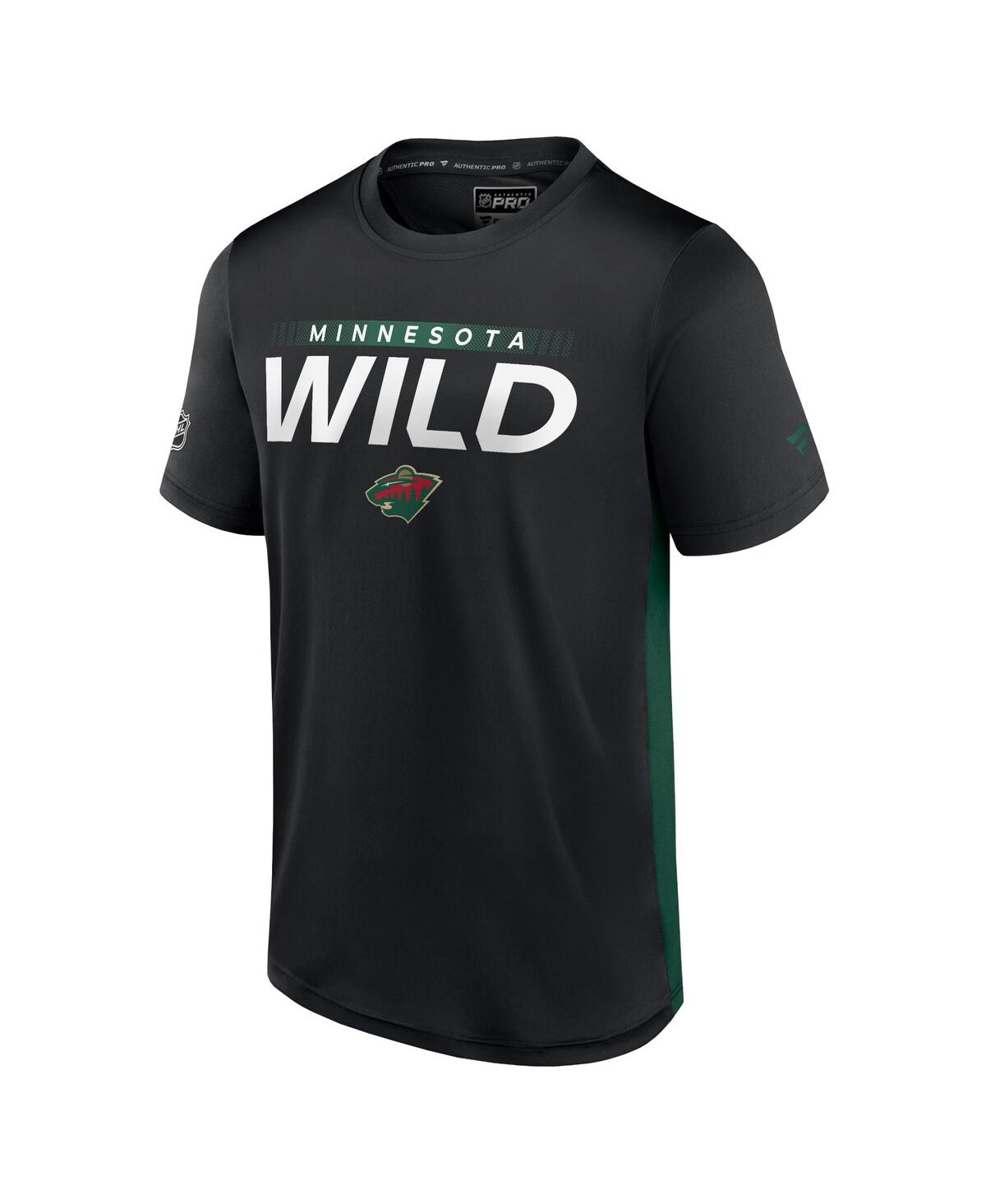 Men's Fanatics Green Minnesota Wild Authentic Pro Rink Tech T-shirt - Green