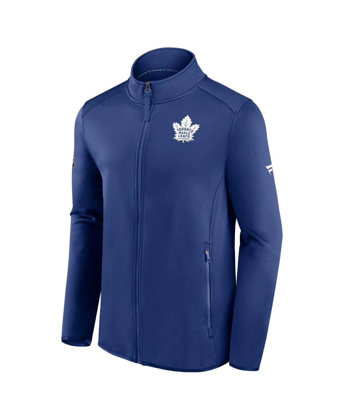 Men's FanaticsToronto Maple Leafs Authentic Pro Rink Fleece Full-Zip Jacket - Blue
