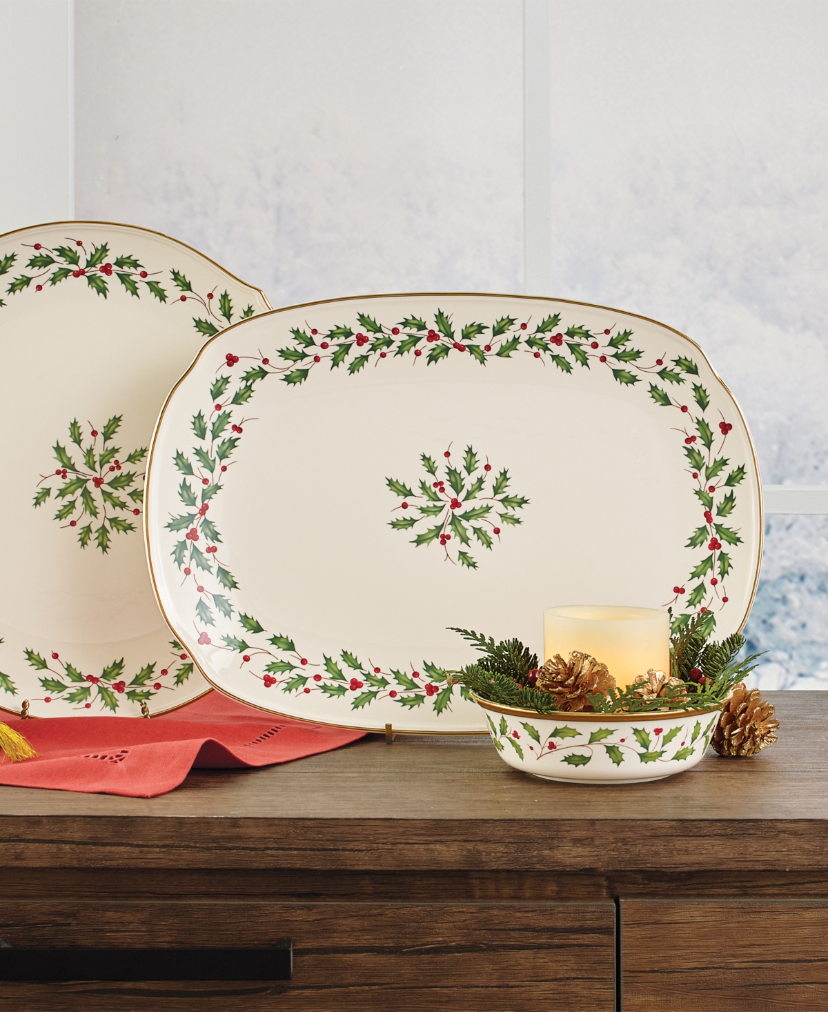 Lenox Holiday Medium Serving Platter