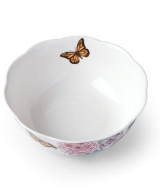 Butterfly Meadow Hydrangea Serving Bowl, 10"