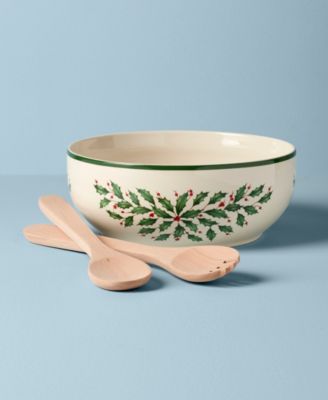 Holiday Salad Bowl Serve Set
