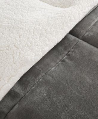 Alton Plush to Sherpa Down Alternative 4-Pc. Comforter Set, King