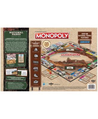 University Games Usaopoly Monopoly National Parks Special Edition Set, 115 Piece