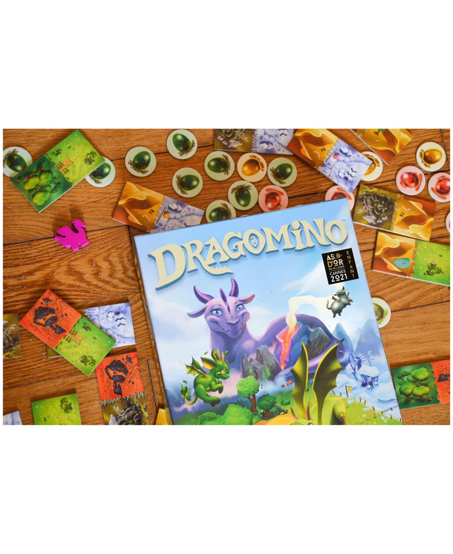 Настольная игра Blue Orange Games Dragomino My First Kingdomino, 103 детали — фото 3