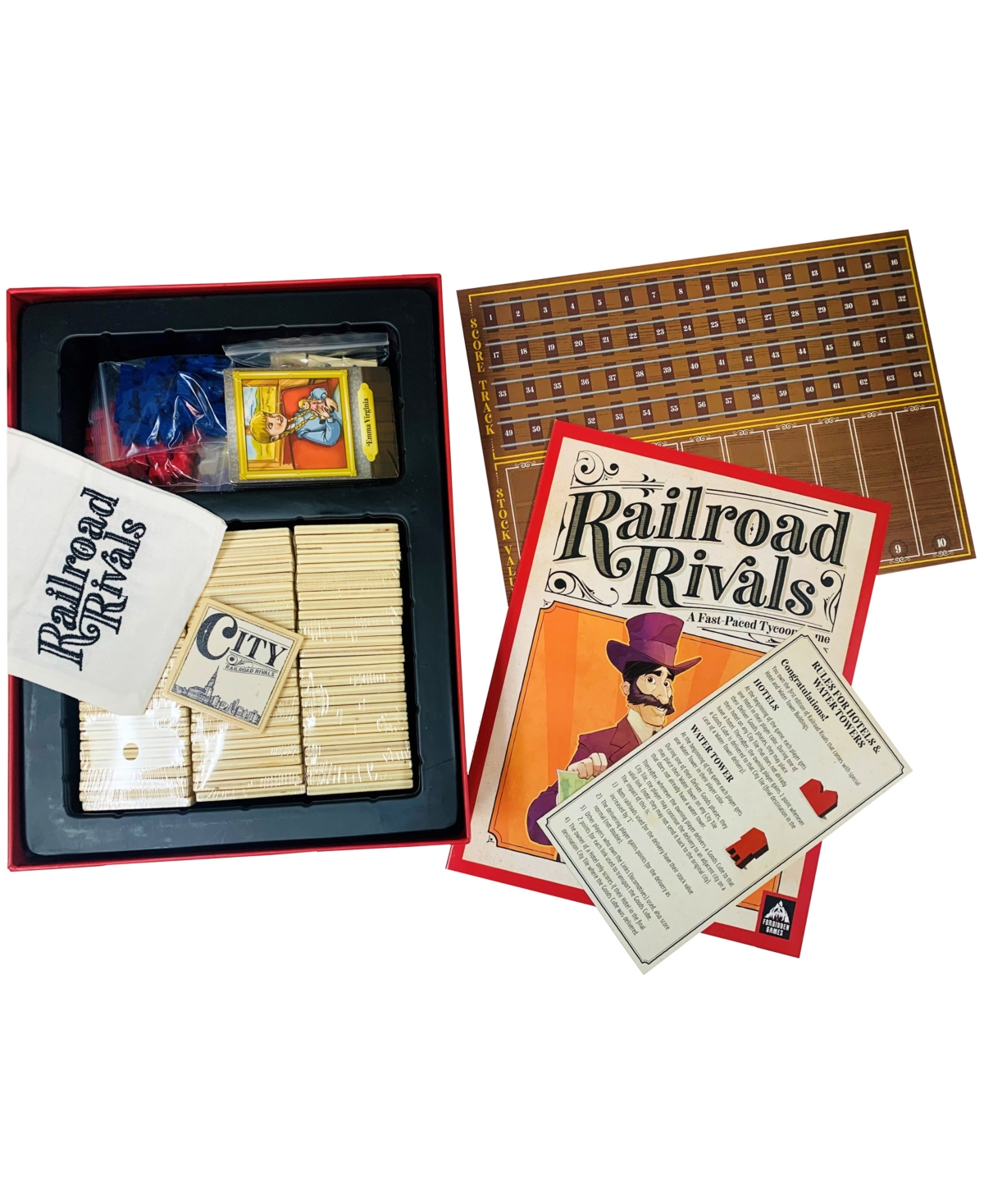 Forbidden Games Railroad Rivals Premium Edition Set, 251 Piece In Multi Color