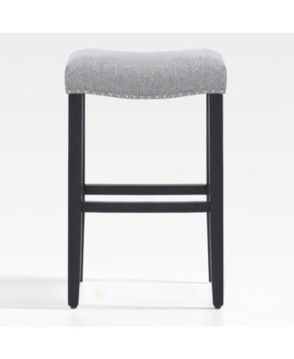 29" Upholstered Saddle Seat Bar Stool