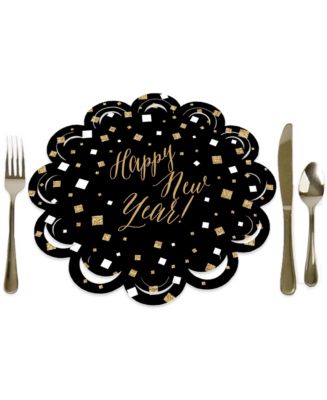 Big Dot of Happiness New Year s Eve - Gold New Years Eve Party Round ...