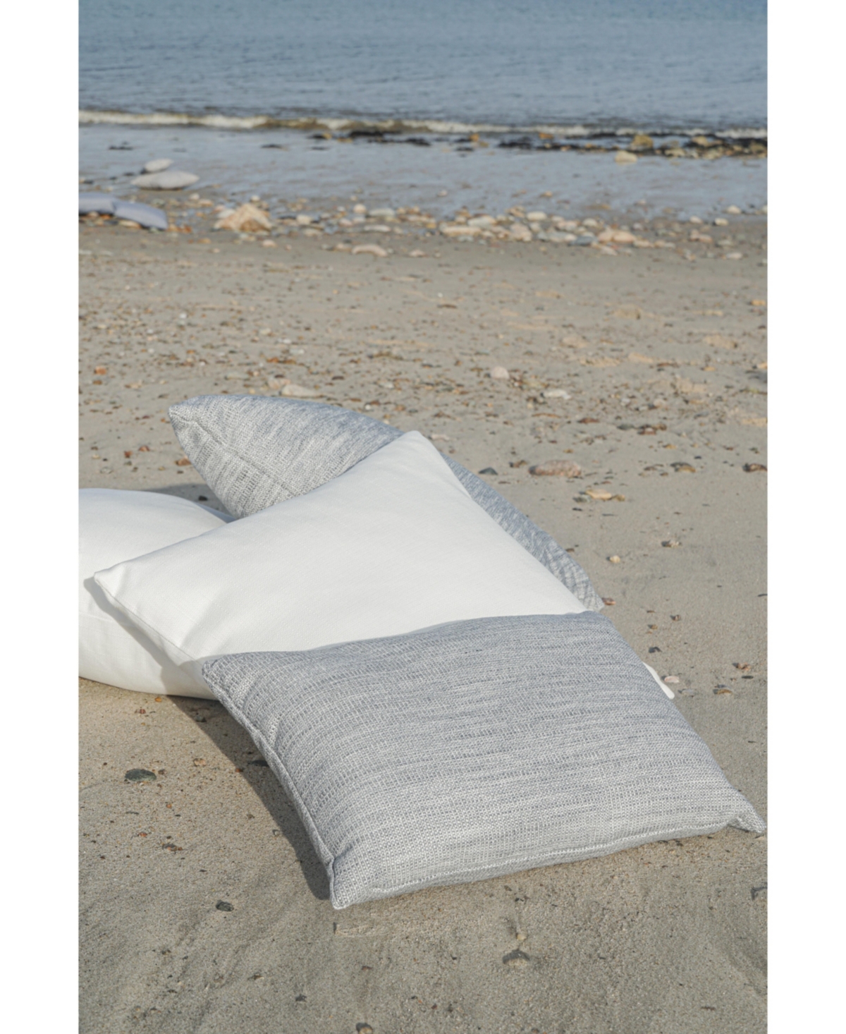 Anaya Home Seaside Smooth Outdoor Lumbar Pillow
