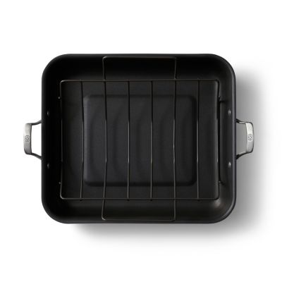 Premier Hard-Anodized Nonstick 16" Roasting Pan with Rack