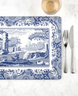 Blue Italian Placemats, Set of 4