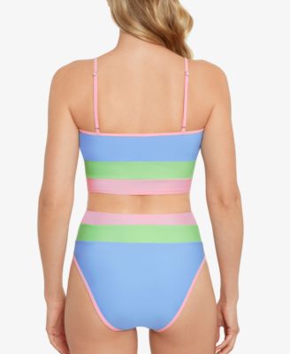 Salt + Cove Juniors' Swirl Girl Underwire Bralette Bikini Top