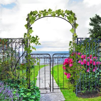 2.1M/7985 Metal Decorative Arch, Gate, Garden Arbor for Climbing Plant