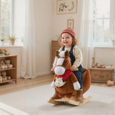 Kids Ride-On Rocking Horse Toy for Children 18-36 Months, Horse