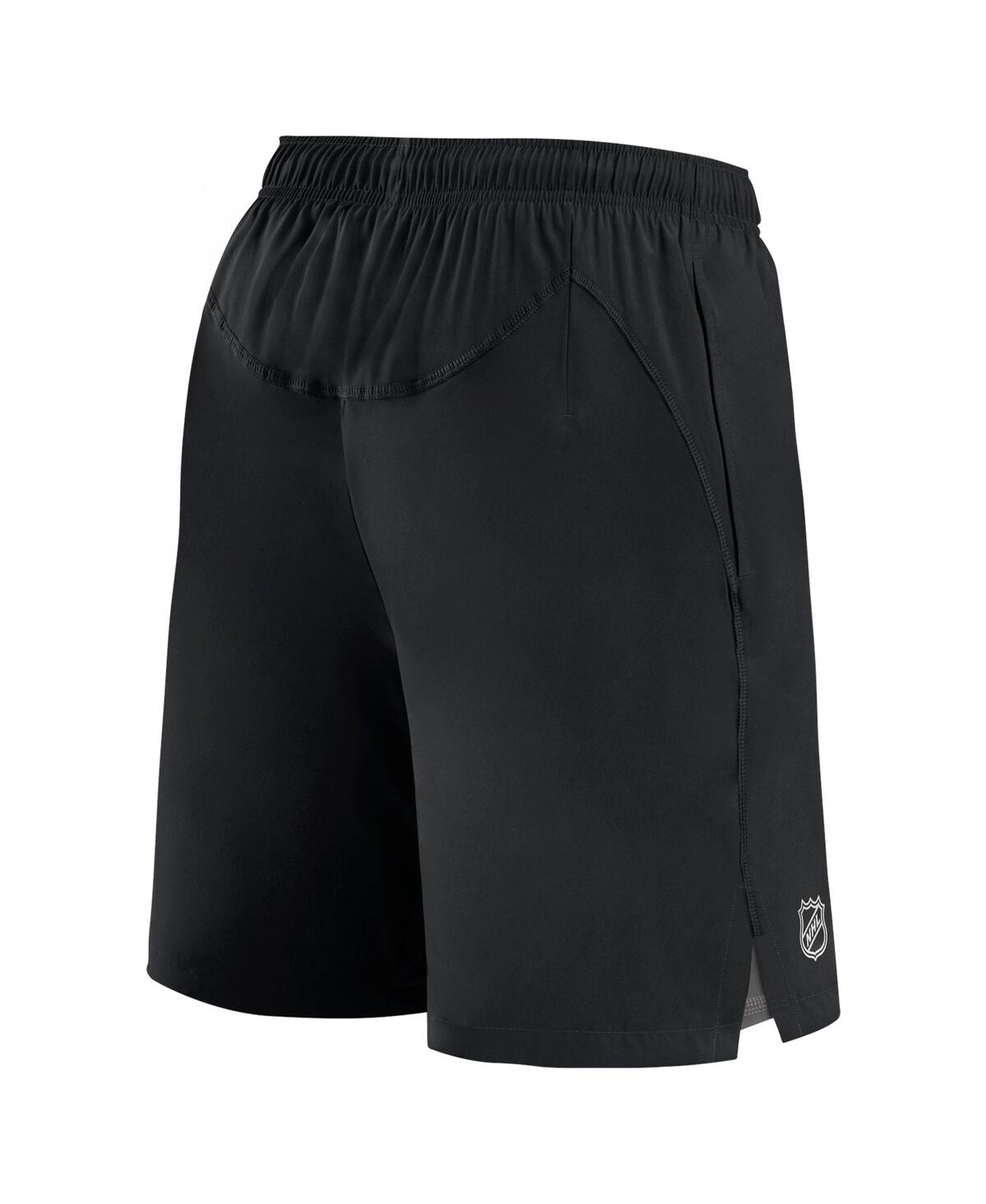 FANATICS MEN'S FANATICS BLACK PHILADELPHIA FLYERS AUTHENTIC PRO RINK SHORTS 