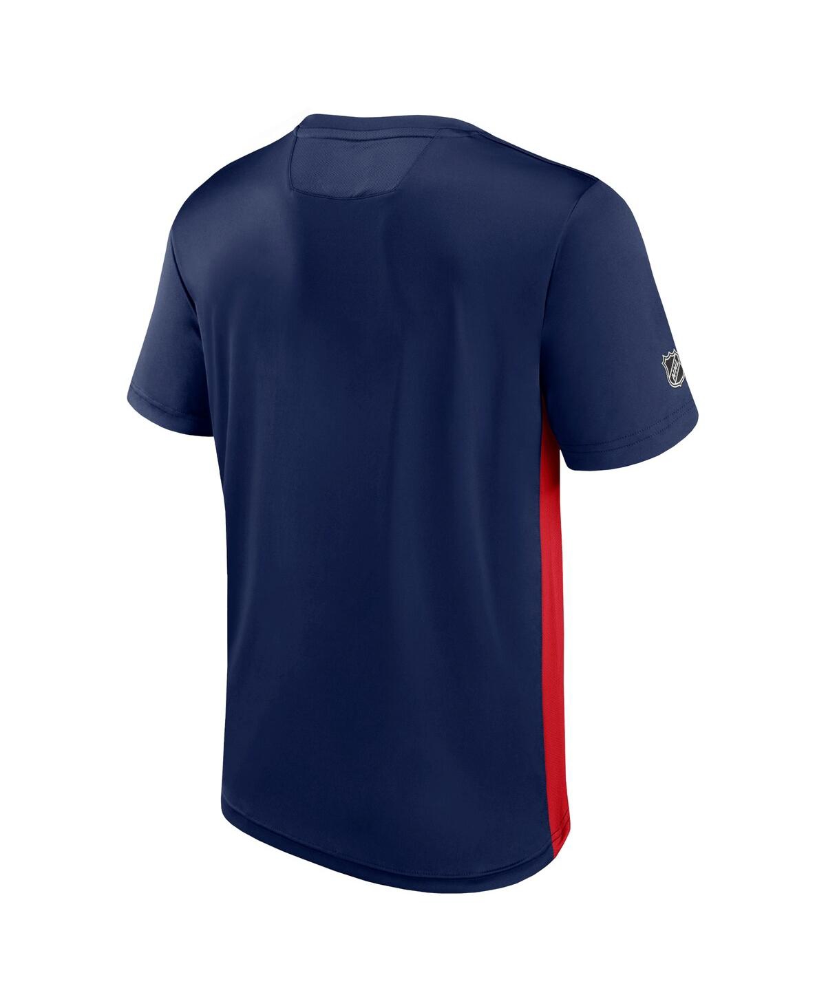 Men's Fanatics Red Columbus Blue Jackets Authentic Pro Rink Tech T-Shirt - Red