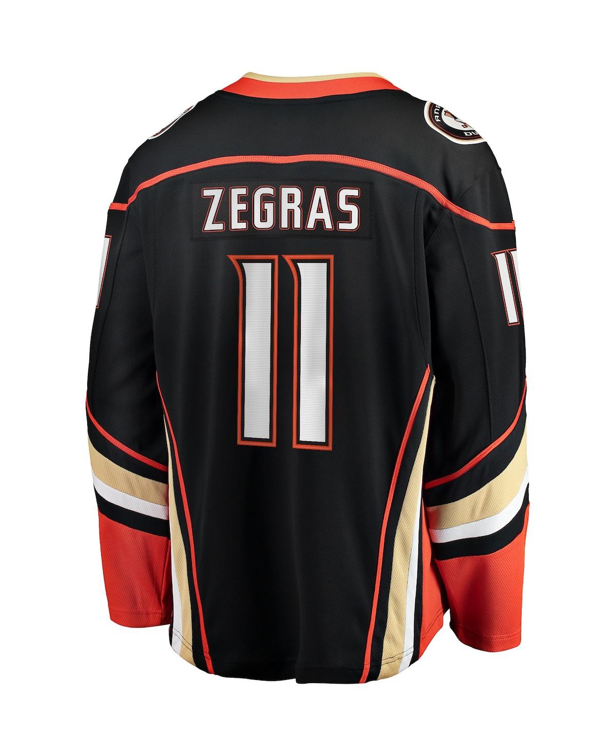 Men's Fanatics Trevor ZegrasAnaheim Ducks Home Breakaway Player Jersey - Black