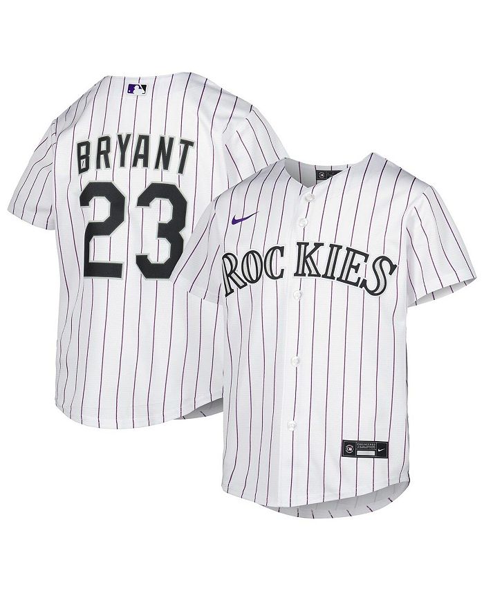 Nike Big Boys and Girls Kris Bryant White Colorado Rockies Home Replica  Player Jersey - Macy's