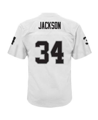 Big Boys and Girls Bo Jackson White Las Vegas Raiders 1988 Retired Player Legacy Jersey