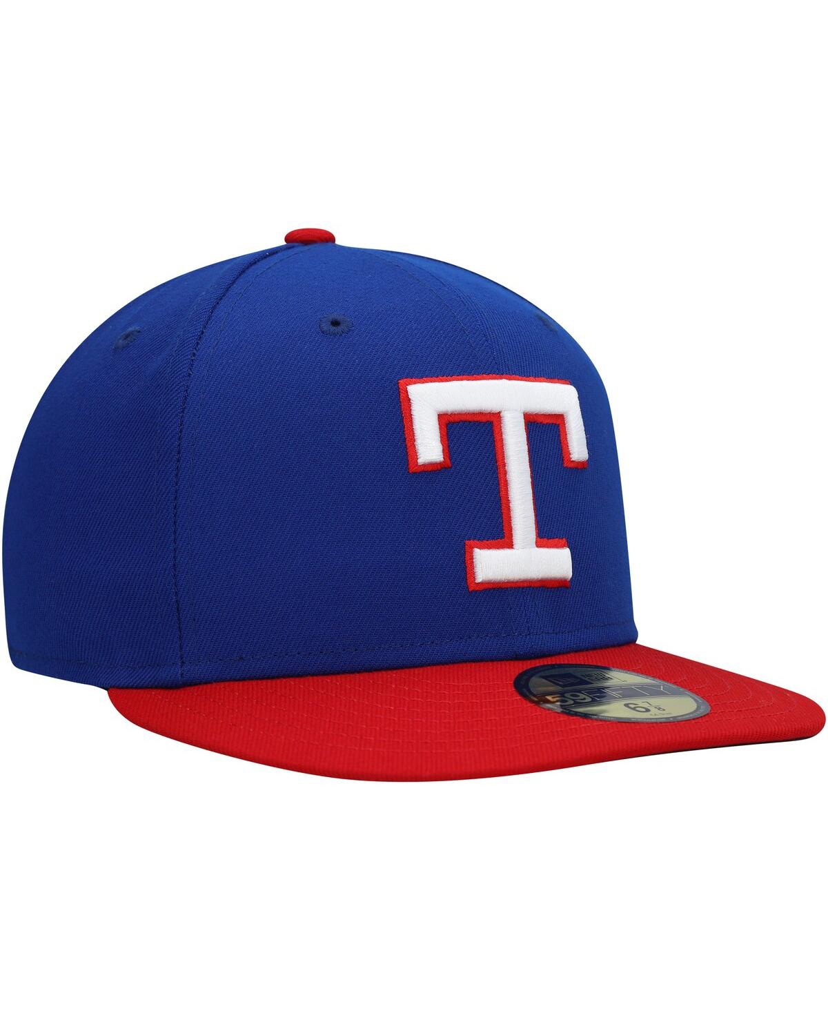 Men's New EraTexas Rangers Cooperstown Collection Turn Back The Clock 59FIFTY Fitted Hat - Royal