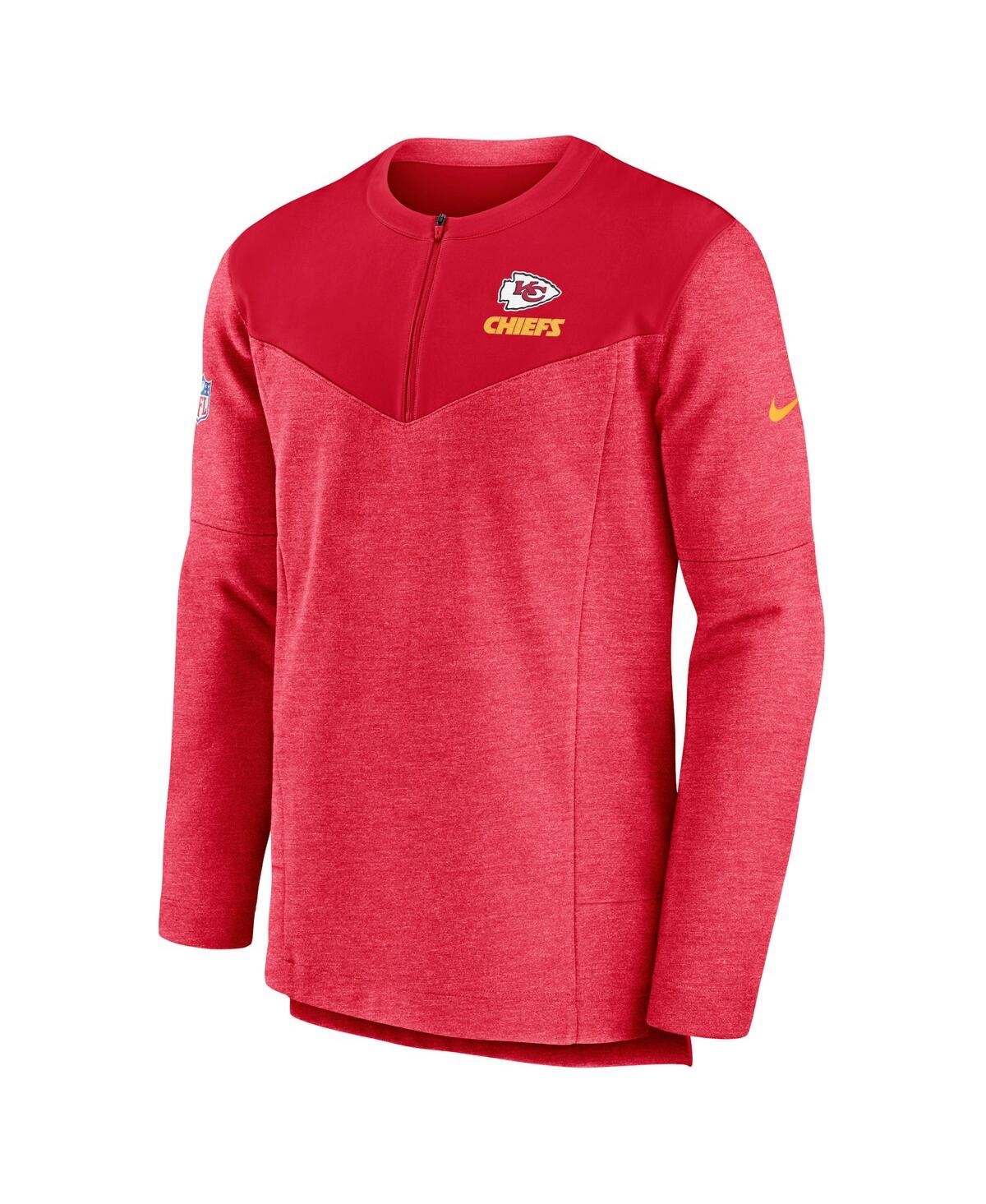 Men's NikeKansas City Chiefs Sideline Lockup Performance Quarter-zip Jacket - Red