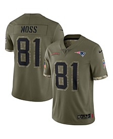 Men's Randy Moss Olive New England Patriots 2022 Salute To Service Retired Player Limited Jersey