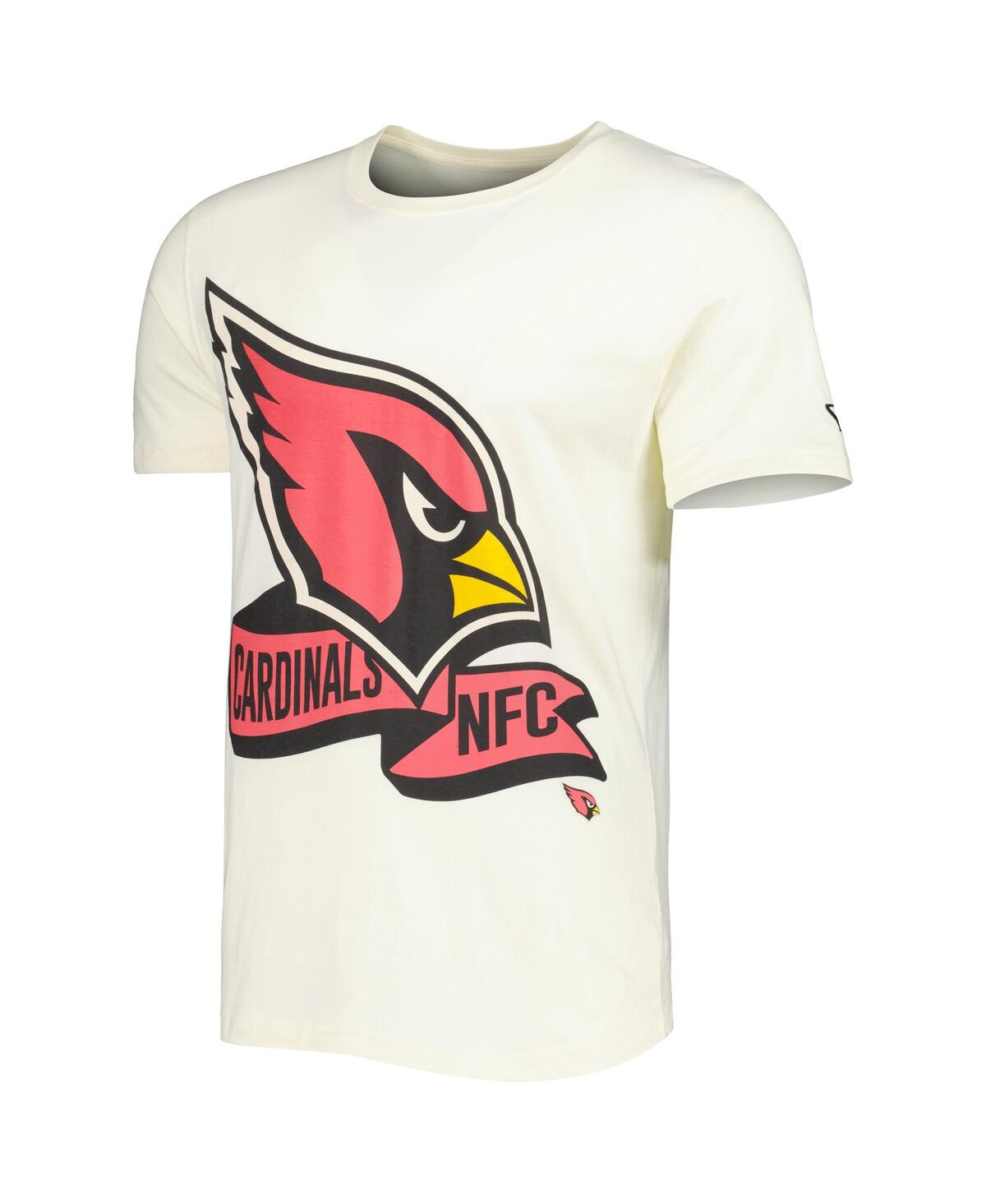 Shop New Era Men's  Cream Arizona Cardinals Sideline Chrome T-shirt
