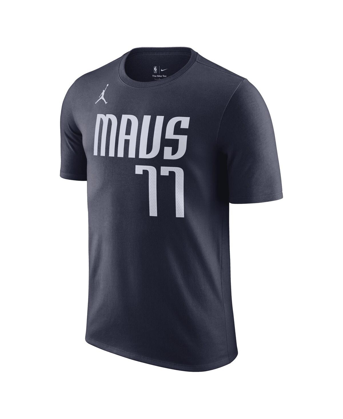 Men's Jordan Luka DoncicDallas Mavericks 2022/23 Statement Edition Name and Number T-shirt - Navy