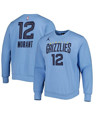 Jordan Men's Ja Morant Light Blue Memphis Grizzlies Statement Name and ...