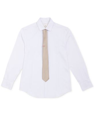 Men's Solid Tie & 1" Tie Bar Set