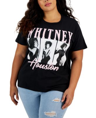 Grayson Threads Black - Trendy Plus Size Short-Sleeve Whitney Houston T-Shirt