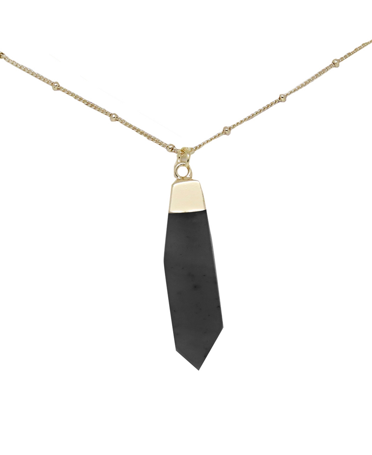 Charged Onyx Pendant Necklace