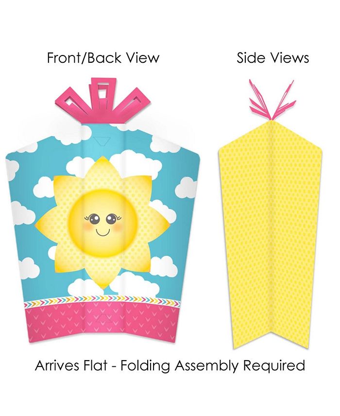 Big Dot of Happiness You Are My Sunshine Table Decor Party Fold & Flare Centerpieces 10 Ct