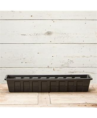 Manufacturing Polypropylene Flower Box Planter/Liner, Black, 30" L