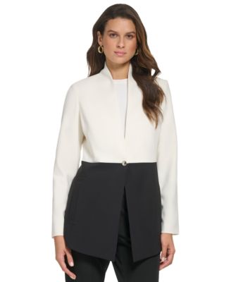 Tommy Hilfiger - Women's Single-Button Color Block Blazer