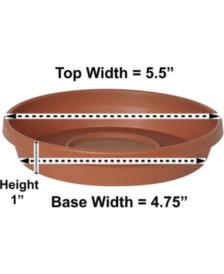 Terra Plant Saucer Tray for Planters Terra Cotta 5.5" Diameter